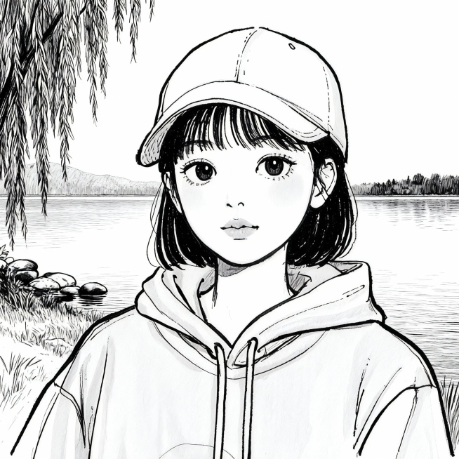 背景改为湖边预览效果