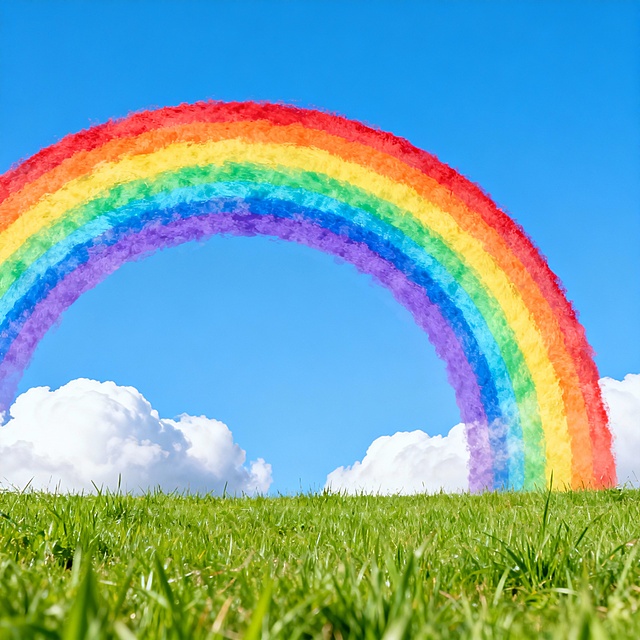 生成一张彩虹的照片