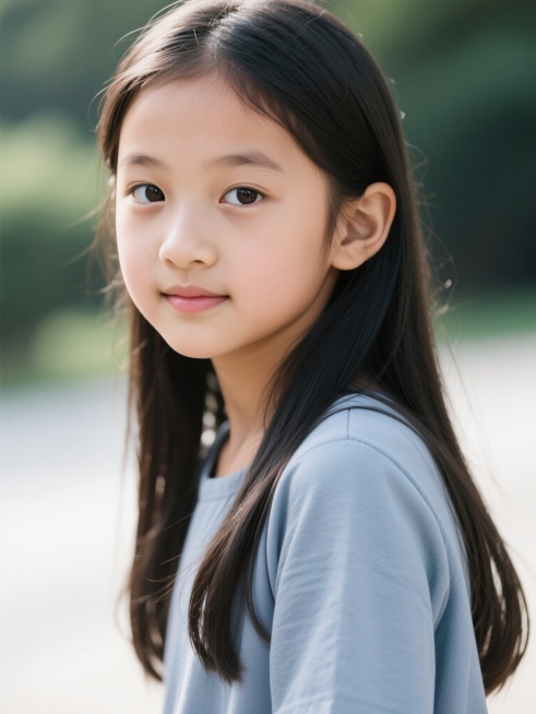 一个女孩的肖像预览效果