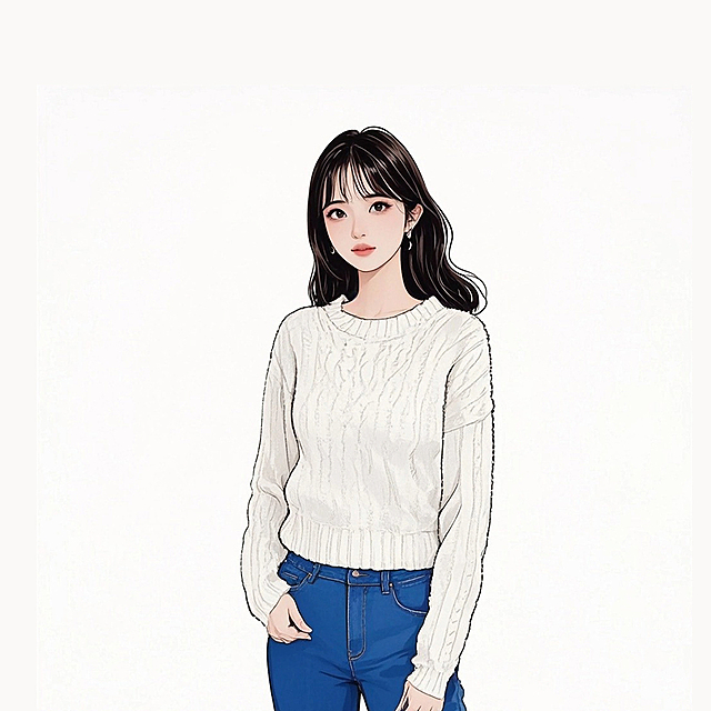 极简线条插画风格